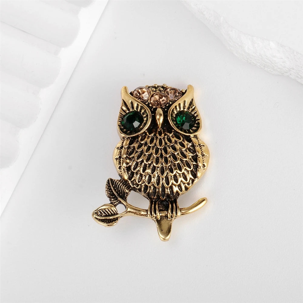 Fashion Animals Owl Trendy Stylish Brooches for Girls Glamorous Hot Sale Pins Jewelry for Women Ladies Accessories Wholesale