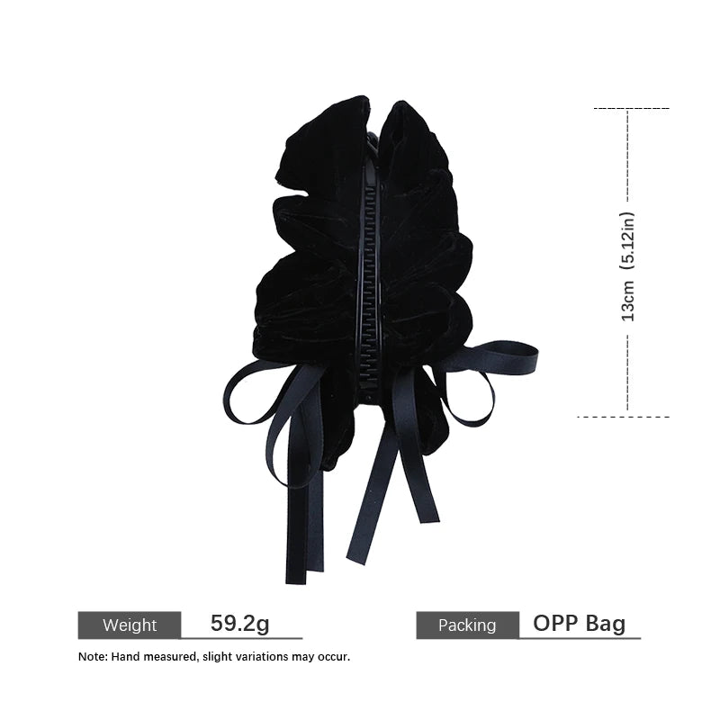 Sweet Solid Color Simple Hair Clips for Girls Luxury Simple Elegant French Style Banana Clips for Women Ladies Hair Accessories