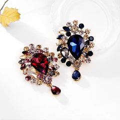 Fashion Glitter Sparkle Luxury Vintage Retro Brooches for Girls Elegant Crystal Trendy Jewelry for Women Ladies Accessories