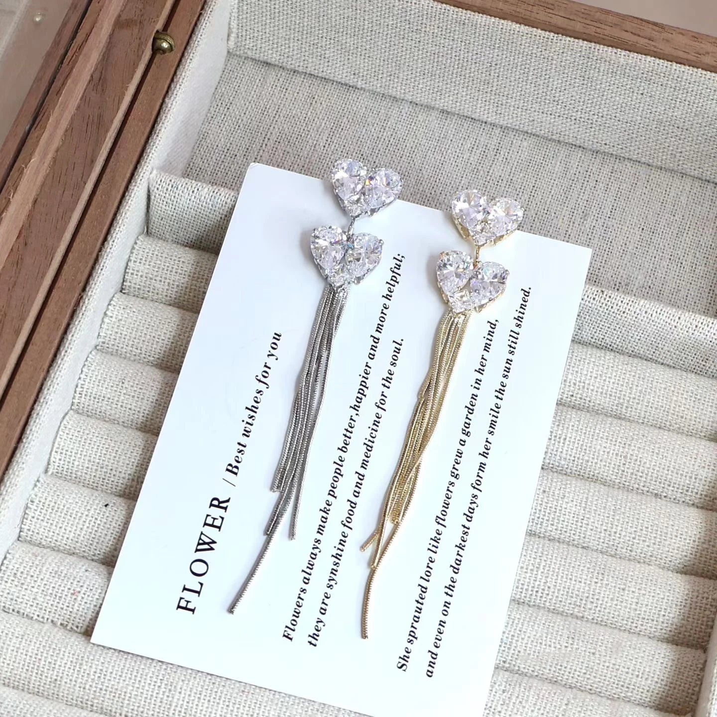 Ladies Heart Tassel Imitation Pearl Decorative Drop Earring Fashion Elegant Graceful Charms High Quality Bulk Jewelry Accessory