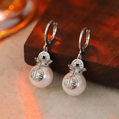 Luxury Vintage Art Deco Elegant Drop Earrings for Girls Classic Adorable Flower Floral Jewellry for Women Ladies Accessories