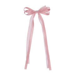 Sweet Ribbon Bowknot Hair Clips Accessories for Girls Solid Color Cute Fashion Fancinators  Hair Claws Lace  for Women Ladies