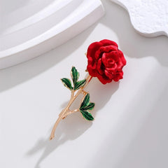Fashion Sweet Alloy Flowers Trendy Elegant Brooches for Girls Glamorous Floral Pins Jewelry for Women Ladies Accessories Chic