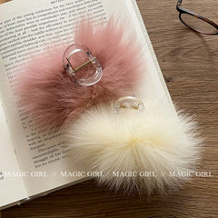 Women Hot Sale Downy Solid Color Large Hair Claw Clips Trendy Elegant Lightweight in Stock Hairpins Accessories for Female Daily