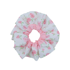 Hot Sale Flower Decorative Large Scrunchies Fashion Elegant Beauty Wholesale in Stock Hair Ties Accessories for Women Kids Daily