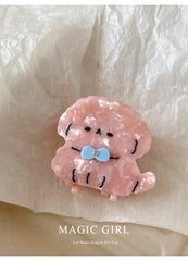 Brand New Cute Dog Shaped Hair Claw Clips for Girls Kids Acetate Bowknot Sweet Fashion Haarspange for Women Hair Accessories