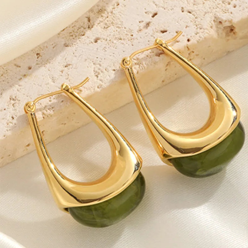 Fashion Trendy Simple Minimalistic Stylish Hoop Earrings for Girls Elegant Jewelry for Women Ladies Wholesale China Manufacturer