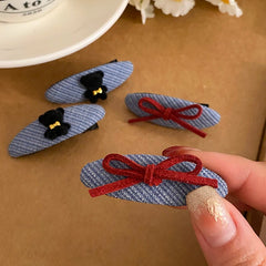 Women Bowknot Bear Animals Plaid Small Alligator Clips Elegant Chic Sweet Wholesale in Stock Hairpins Accessories for Female Use