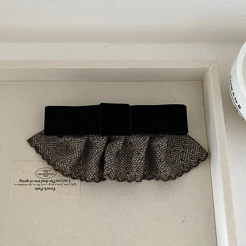 Fashion Elegant Ribbon Bowknot Princess Style Hair Clips for Girls Trendy Classic Barrettes for Women Ladies Hair Accessories