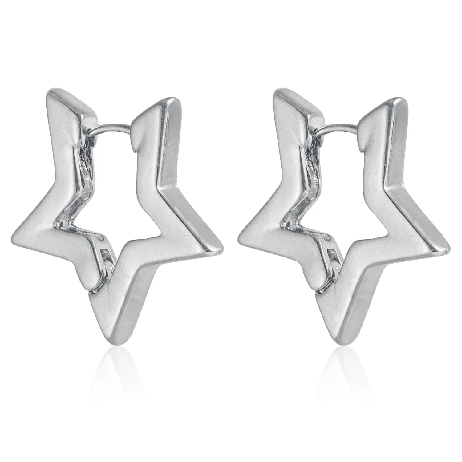 Fashion Simple Star Sweet Alloy Drop Earrings for Girls Charms Minimalistic Dainty Jewelry for Women Ladies Accessories Daily