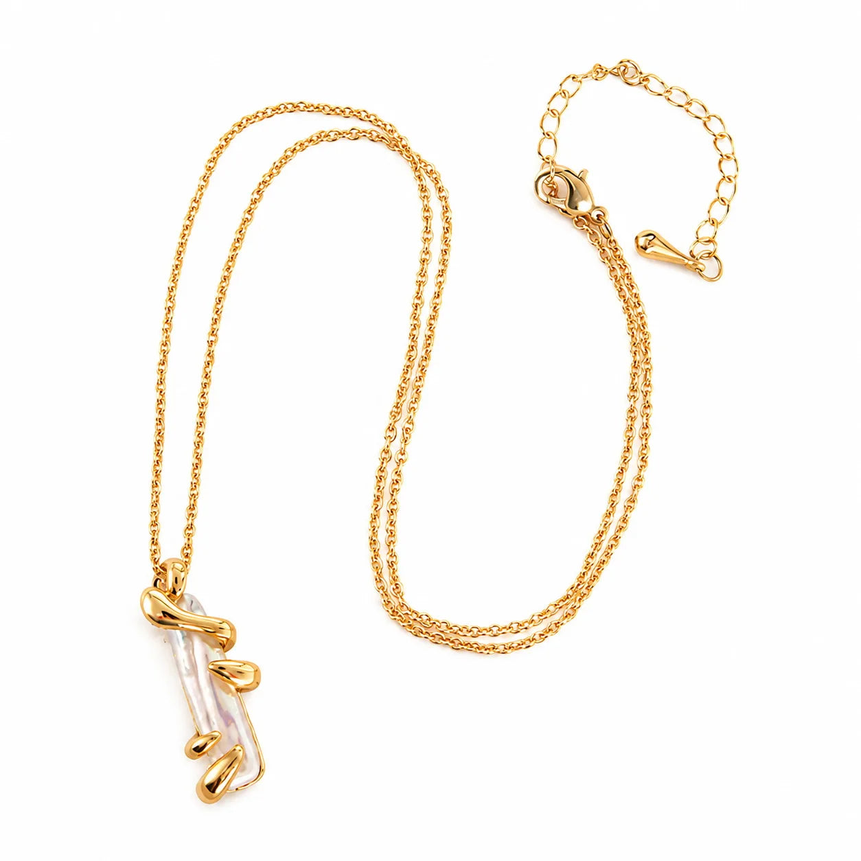 Women Gold 18k Gold-plated Freshwater Pearl Bird Necklace Earring Rings Factory Price Charms Fashion Jewelry Sets for Female