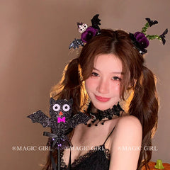 Cute Little Devil Pumpkin Ghost Hair Clip Funny Halloween Hair Accessories for Women Party Cosplay Festival Decoration Hairpins