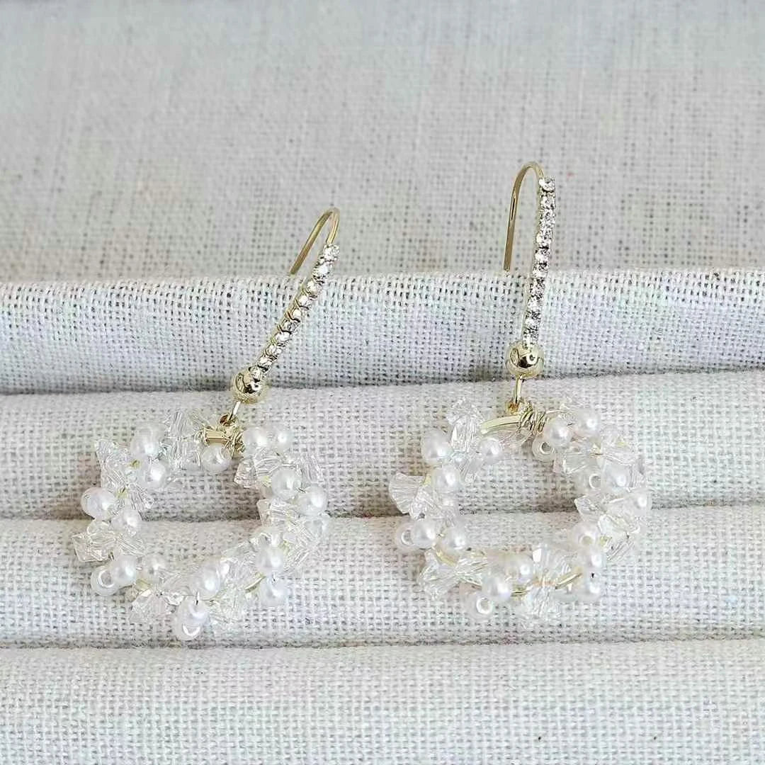 Sweet Elegant Fashion Trendy Fairy Drop Earrings for Girls Tassel Graceful Glamorous Jewelry for Women Ladies Accessories Chic