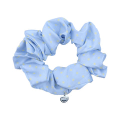 Fashion Cute Sweet Polka Dot Heart Shaped Scrunchies for Baby Girls Elegant Simple Hair Ties for Kids Children Hair Accessories