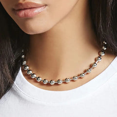 Fashion Simple Beads Minimalistic Trendy Necklaces for Girls Stylish Elegant Jewelry for Women Ladies Accessories Wholesale
