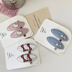 Girly Aesthetic Small Cat Bowknot Snap Clips Sweet Cute Pink Fashion Wholesale in Stock Hairpins Accessories for Children Kids