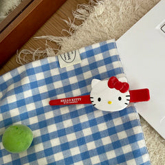 Hot Sale Cute Cat Pink Red Long Large Barrette Hair Claws Sweet Girly Aesthetic Fashion in Stock Hair Clips Accessories for Kid
