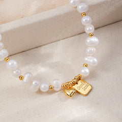 Fashion Freshwater Pearl Copper 18K Gold Luxury Bracelets for Girls Elegant Jewelry Handmade for Women Ladies Wholesale Bulk