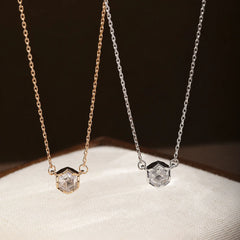 Fashion Copper Link Chain Cubic Zirconia Pendent Necklaces for Girls Sweet Jewelry for Women Ladies Wholesale China Factory