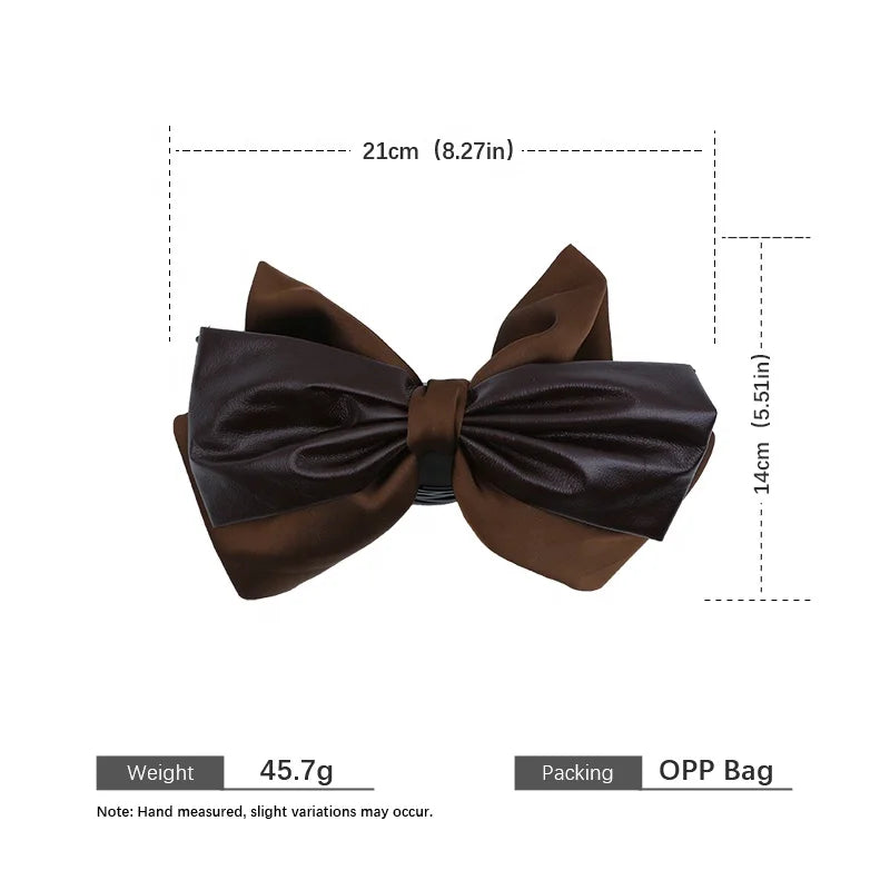 Fashion Elegant French Style Bowknot Hair Claw Clips for Girls Graceful Stylish Hair Accessories in Stock Chinese Supplier