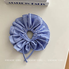 Classic Fashion Stripe Ribbon Bowknot Scrunchies for Girls Trendy Chic Hair Ties for Women Ladies Hair Accessories in Stock