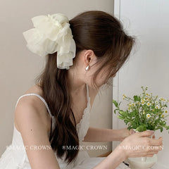 French Style Elegant Skirt-shaped Scrunchies for Girls Oversized Summer Fairy Style Hair Ties Adorable Women's Hair Accessories