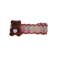 Cute Fashion Bear Heart Shaped Hair Clips for Baby Girls Sweet Glitter Stylish Snap Clips for Kids Children Hair Accessories