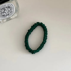 Classic Simple 100% Silk Scrunchies for Girls High Elastic Fashion Hair Ties Sweet Style Hair Accessories for Women and Ladies