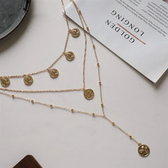 Fashion Simple Minimalistic Body Chain Necklaces for Girls Elegant Trendy Glamorous Jewellry for Women Ladies Accessories