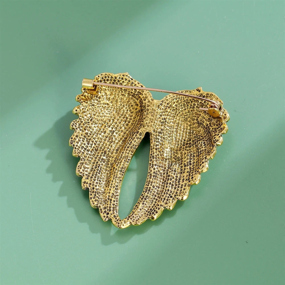 Fashion Swing Glitter Rhinestone Brooches for Girls Trendy Stylish Charms Pins Jewelry for Women Ladies Accessories Wholesale
