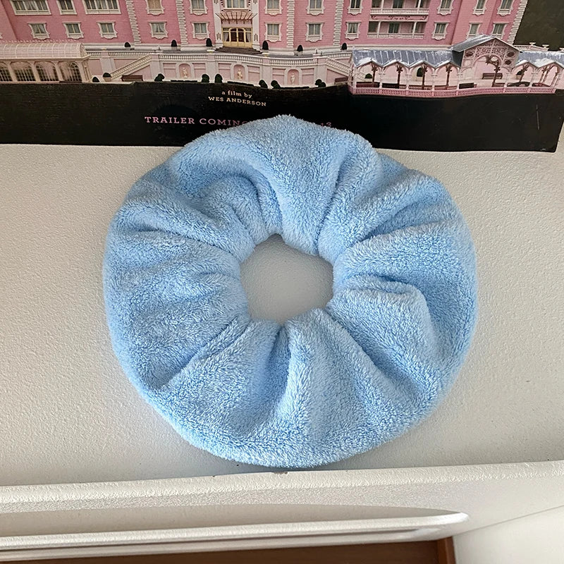 Fashion Solid Color Durable Large Scrunhchies for Girls Sweet Cute Hair Ties for Women Ladies Hair Accessories in Stock Chic