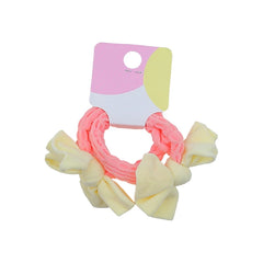 Kids Color Blocked Bowknot Small Scrunchies Sweet Fashion High Elastic in Stock Hair Ties Accessories for Children Girls Daily