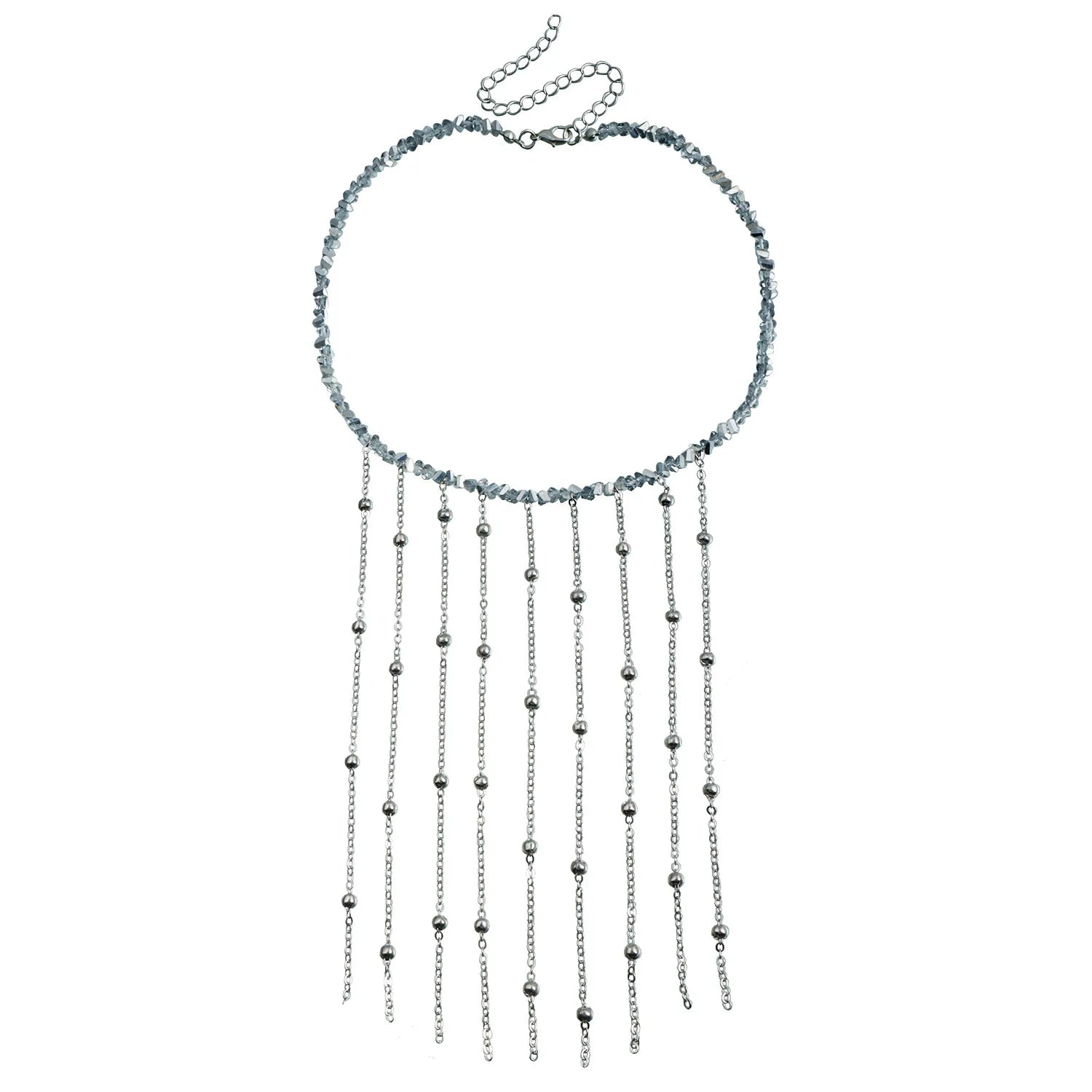 Fashion Simple Chain Tassel Charms Necklaces for Girls Elegant Graceful Dainty Jewelry for Women Ladies Accessories Wholesale
