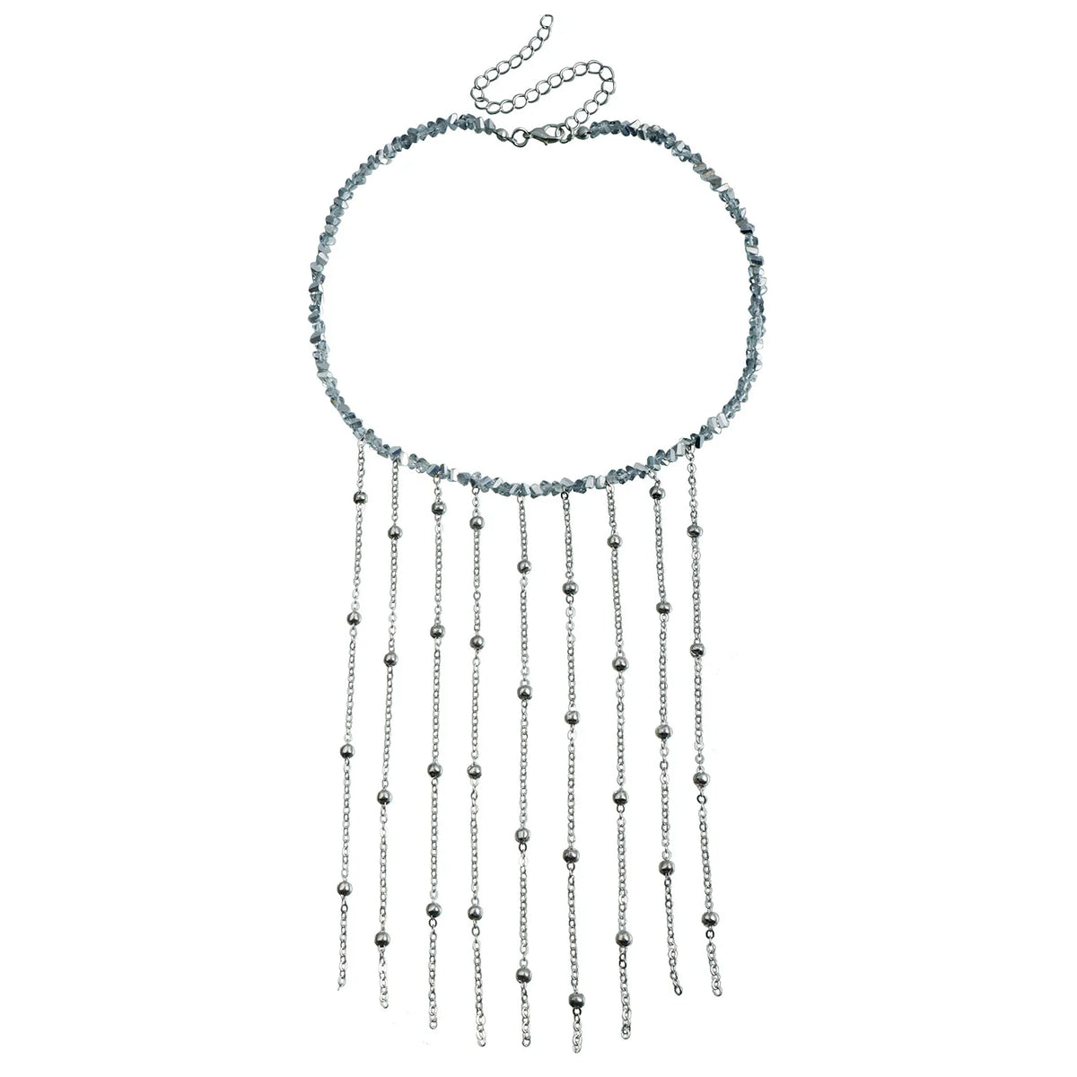 Fashion Simple Chain Tassel Charms Necklaces for Girls Elegant Graceful Dainty Jewelry for Women Ladies Accessories Wholesale