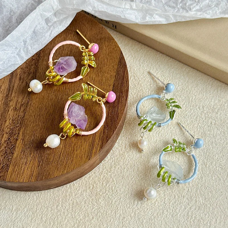 Fashion S925 Silver Pearl Hoop Earrings for Girls Elegant Trendy Jewelry for Women Ladies Wholesale China Manufacturer Bulk