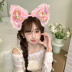 Large Oversize Exaggerated Bowknot Head Band for Girls Princess Style Cute Sweet Hair Band for Women Ladies Hair Accessories