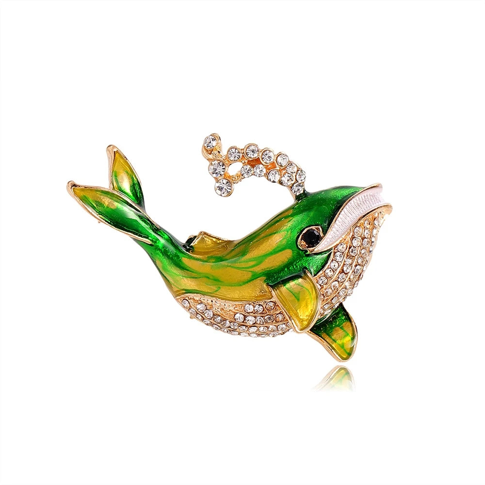 Fashion Sweet Fish Trendy Animals Brooches for Girls Elegant Pins Jewelry for Women Ladies Accessories Chinese Supplier Chic