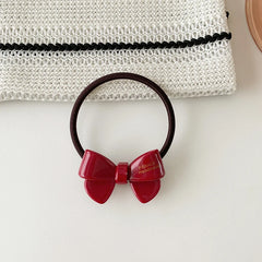 Brand New Simple Bowknot Solid Color Scunchies for Girls Fashion Sweet Hair Ties for Women Ladies Hair Accessories High Elastic