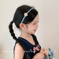 Simple Sweet Cute Star Bowknot Head Band for Baby Girls Fashion Chic Stylish Hair Band for Kids Children Teens Hair Accessories