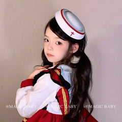 2025 Halloween Nurse Hat Hair Clips for Baby Girls Cute Sweet Virtuous Alligators for Kids Children Hair Accessories in Stock
