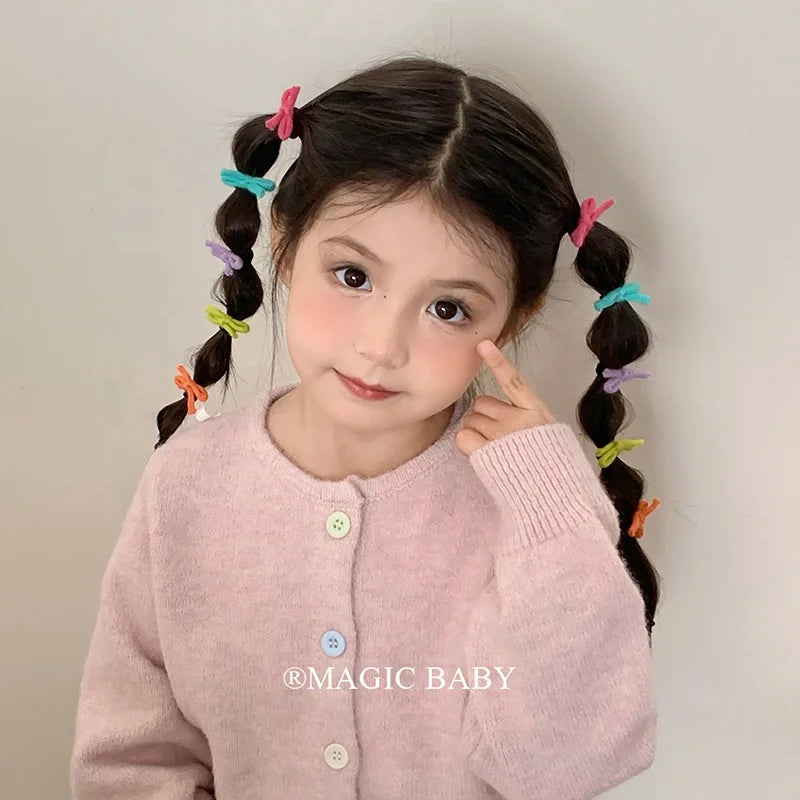 Classic Bowknot High Elastic Scrunchies for Baby Girls Fashion Hair Ties for Kids Children Hair Accessories Chinese Supplier