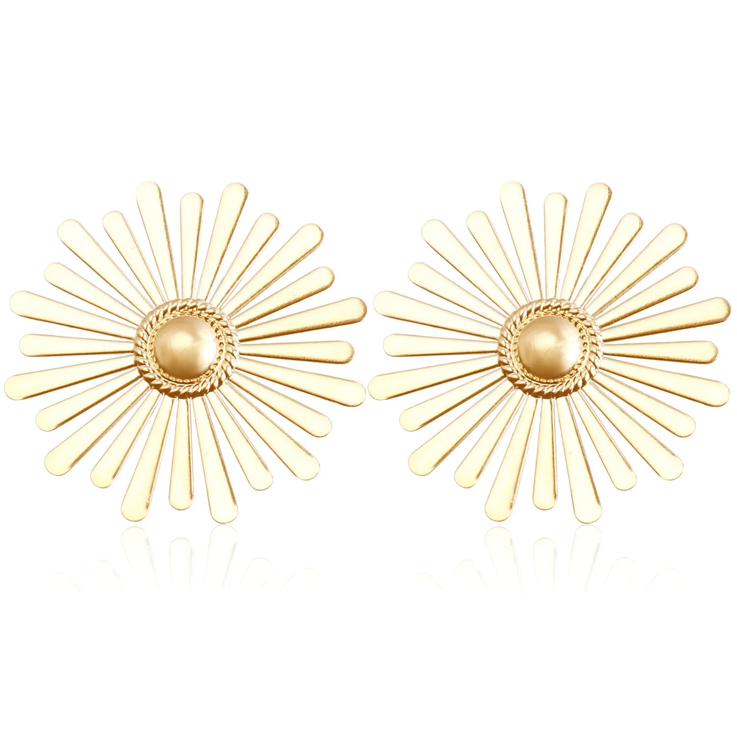 Fashion Simple Flowers Floral Minimalistic Necklaces for Girls Sweet Bold Dainty Jewelry Suits Sets for Women Ladies Accessories