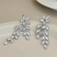 Women Star Wheat Spike-Shaped New Design Drop Earring Sparking Glitter Charms Fashion Wholesale Jewelry Accessories for Office