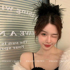 Solid Color Black Large Bowknot Hair Claw Clips Fashion Elegant Wholesale in Stock Hairpins Clamps Accessories for Women Daily