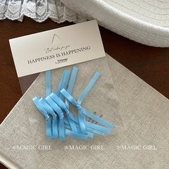 2025 Hot Sale Solid Color Bowknot Small Alligator Clips Sweet Fashion Beauty Wholesale in Stock Hairpins Accessories for Women