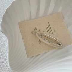 Chic Simple Solid Color Hair Clips for Women & Girls Elegant Glitter Hair Accessories Made of Acetate for Parties