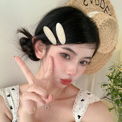 Solid Color Sweet Cute Bowknot Acetate Hair Clips for Girls Fashion Trendy Chic Haarspange for Women Ladies Hair Accessories