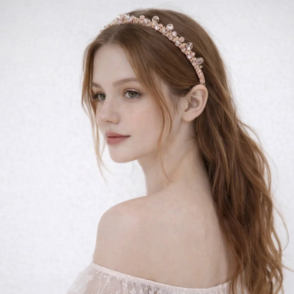Fashion Trendy Glitter Rhinestone Head Band for Girls Sweet Elegant Hair Band for Women Ladies Hair Accessories Chinese Supplier