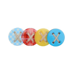 2025 Hot Sale Women Multicolor Button Small Alligator Clips Sweet Fashion New Design Hairpins Accessories for Female Daily Use