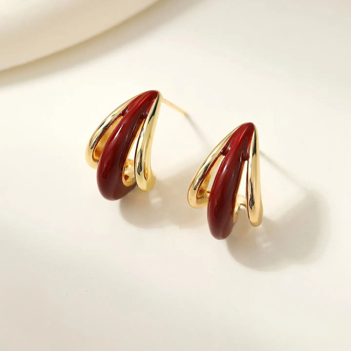 Fashion Trendy Minimalistic Luxury Dainty Drop Earrings for Girls Amber Charms Jewelry for Women Ladies Accessories Wholesale